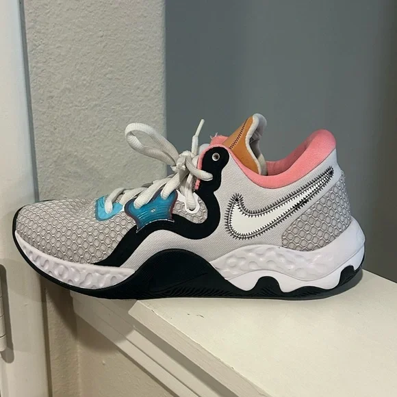 Nike x Space Jam Renew Elevate II CW3406-505 Basketball Shoes Sneakers Size 8.5 - Picture 4 of 10